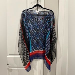 Chico’s Sheer Poncho. Size S/M